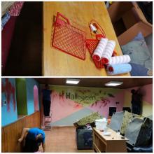 Klub helység festése